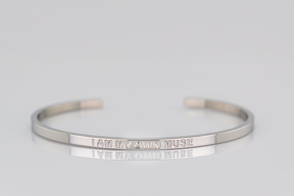 "I AM MY OWN MUSE" cuff bracelet