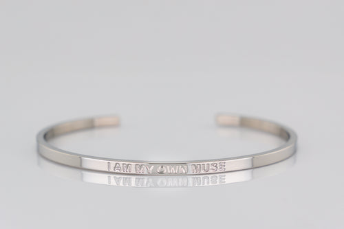 "I AM MY OWN MUSE" cuff bracelet