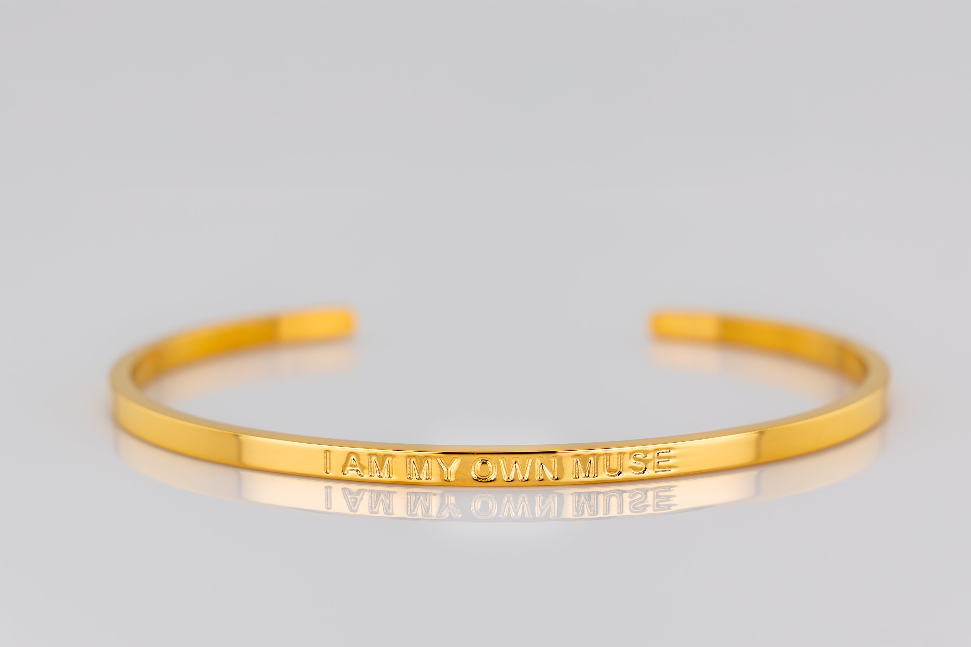 "I AM MY OWN MUSE" cuff bracelet
